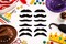 Black Costume Mustache Set – 12 Pack for Kids & Adults, Pretend Play & Classroom Dress Up